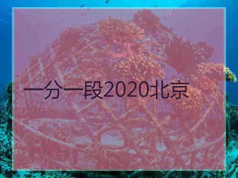 一分一段2020北京