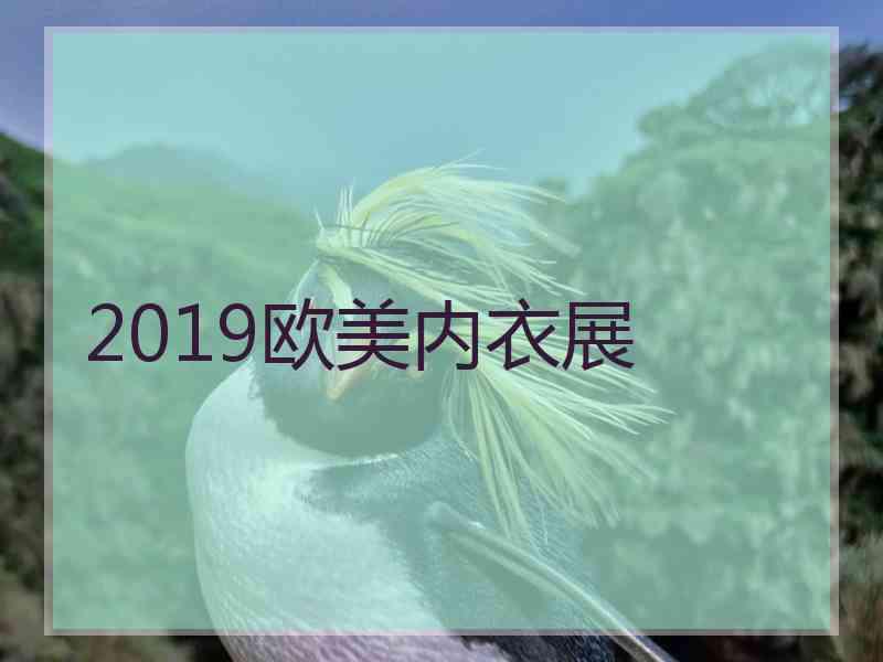 2019欧美内衣展