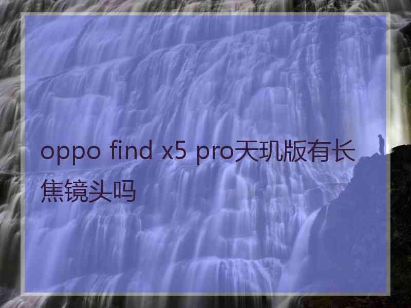 oppo find x5 pro天玑版有长焦镜头吗