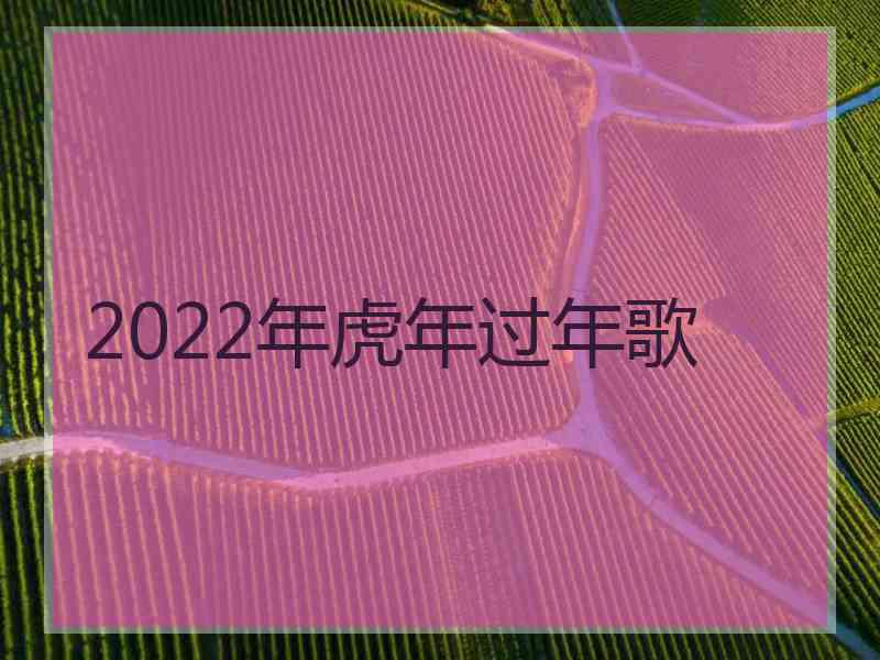 2022年虎年过年歌