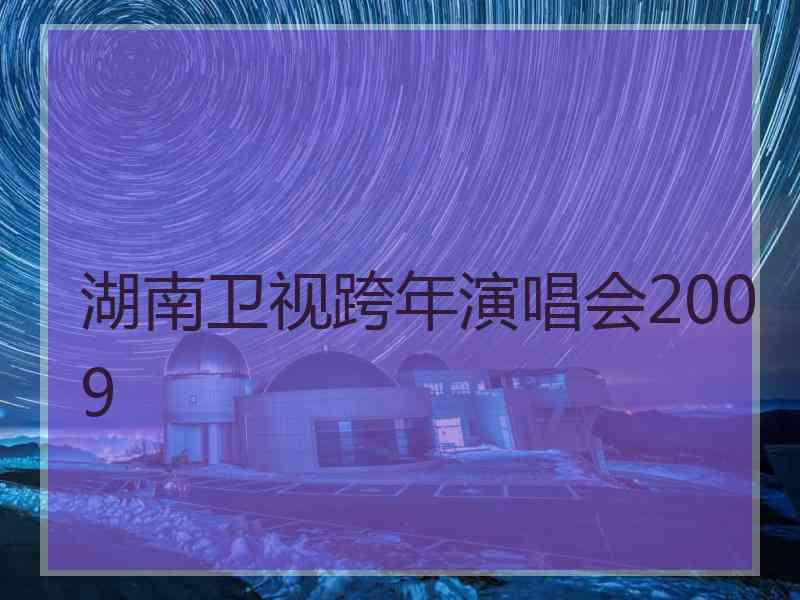 湖南卫视跨年演唱会2009