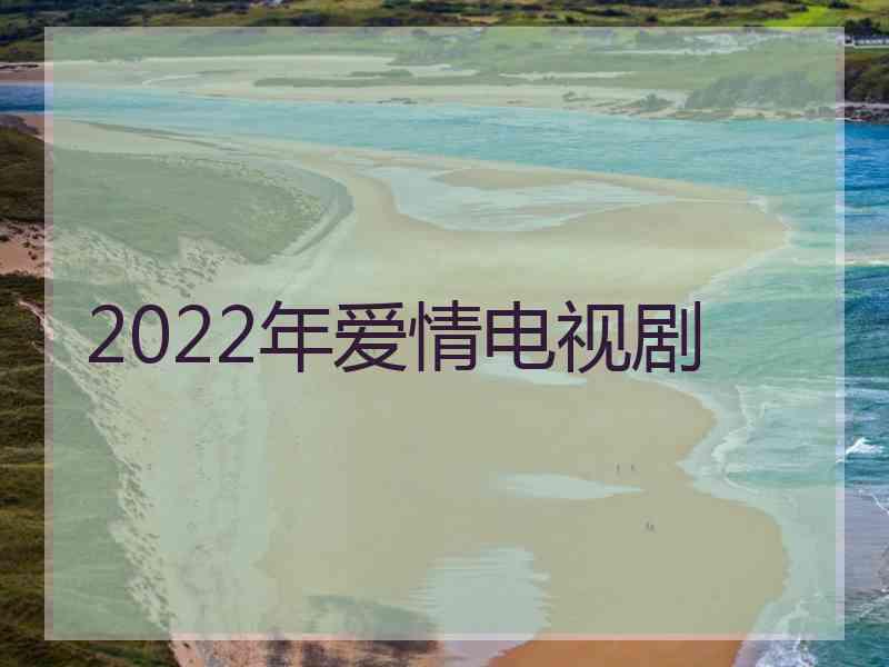 2022年爱情电视剧