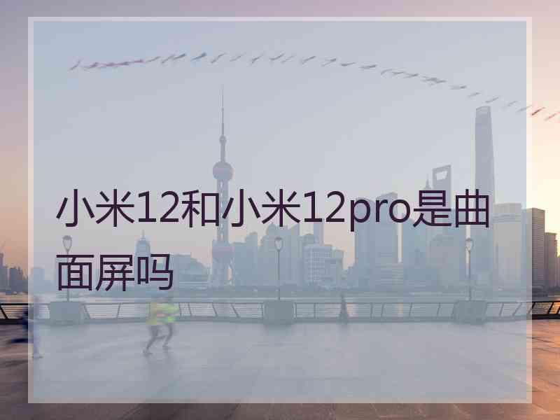 小米12和小米12pro是曲面屏吗