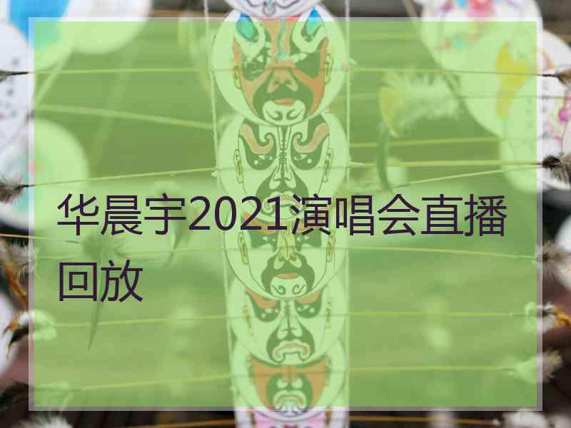 华晨宇2021演唱会直播回放