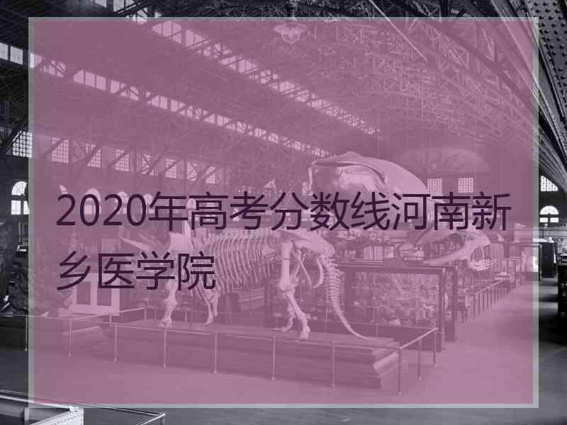 2020年高考分数线河南新乡医学院