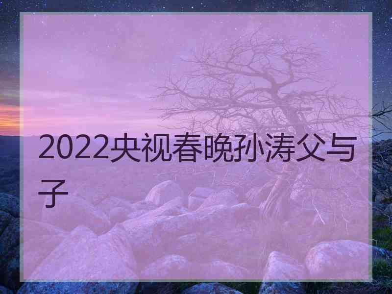 2022央视春晚孙涛父与子