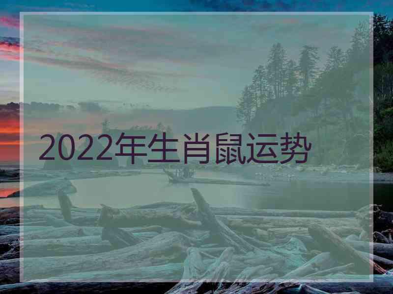 2022年生肖鼠运势