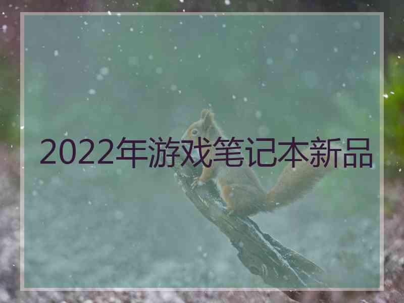 2022年游戏笔记本新品