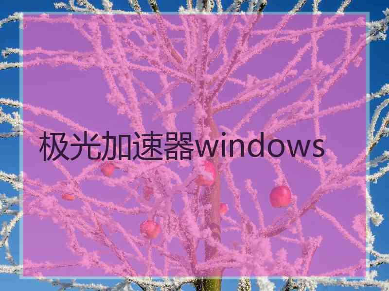 极光加速器windows