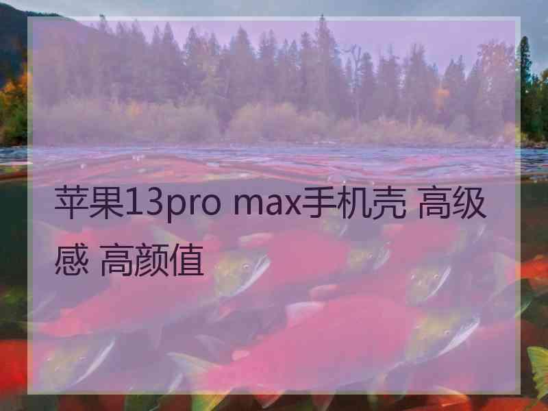 苹果13pro max手机壳 高级感 高颜值