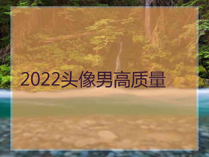 2022头像男高质量