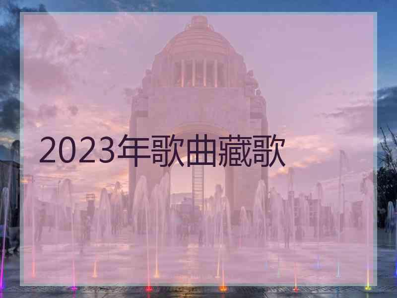 2023年歌曲藏歌