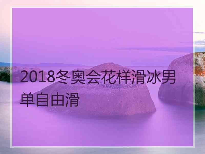 2018冬奥会花样滑冰男单自由滑