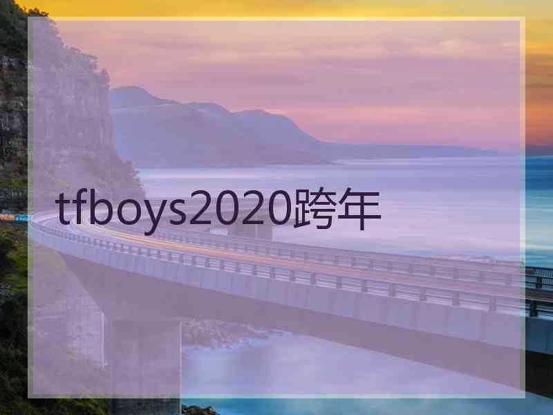 tfboys2020跨年