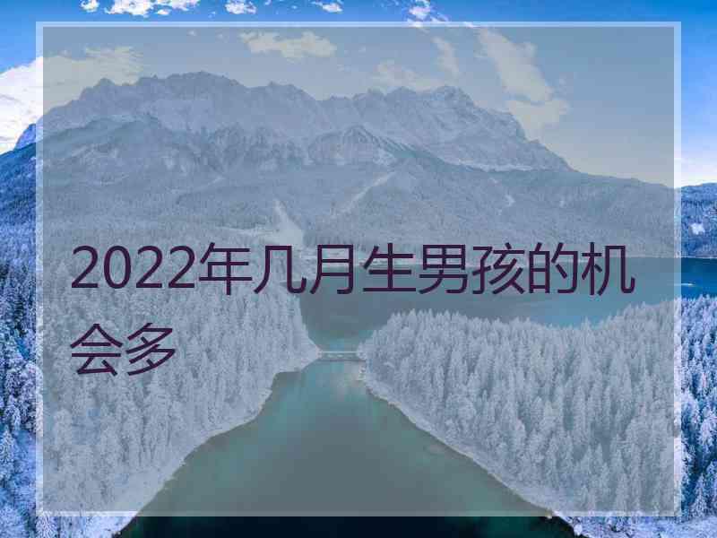 2022年几月生男孩的机会多