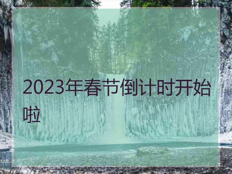 2023年春节倒计时开始啦