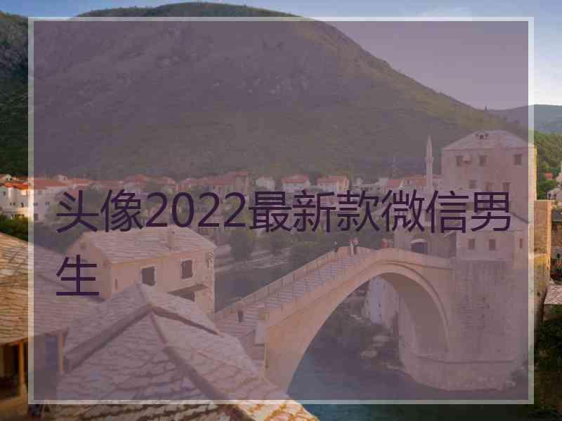 头像2022最新款微信男生