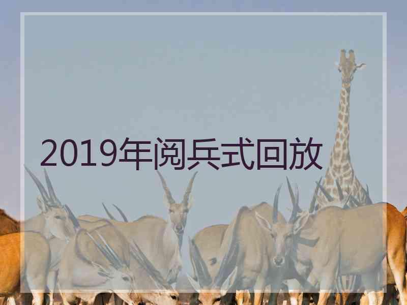 2019年阅兵式回放