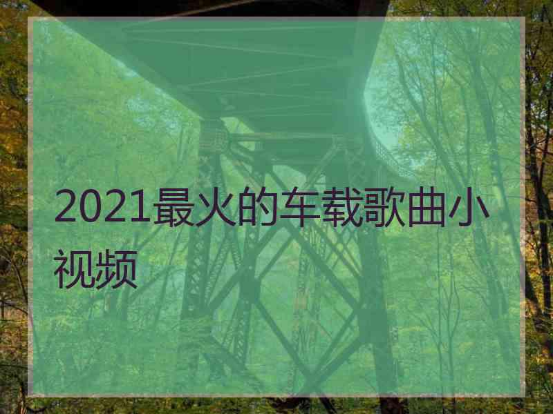 2021最火的车载歌曲小视频