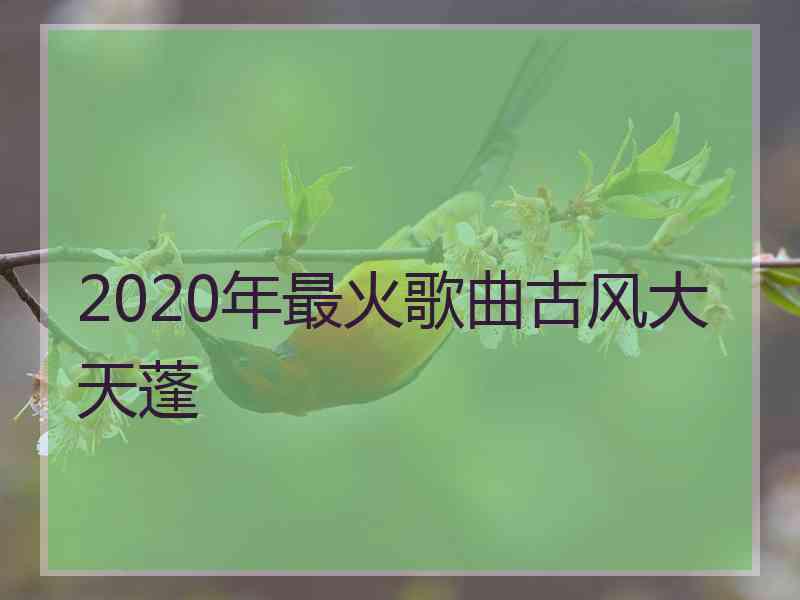 2020年最火歌曲古风大天蓬