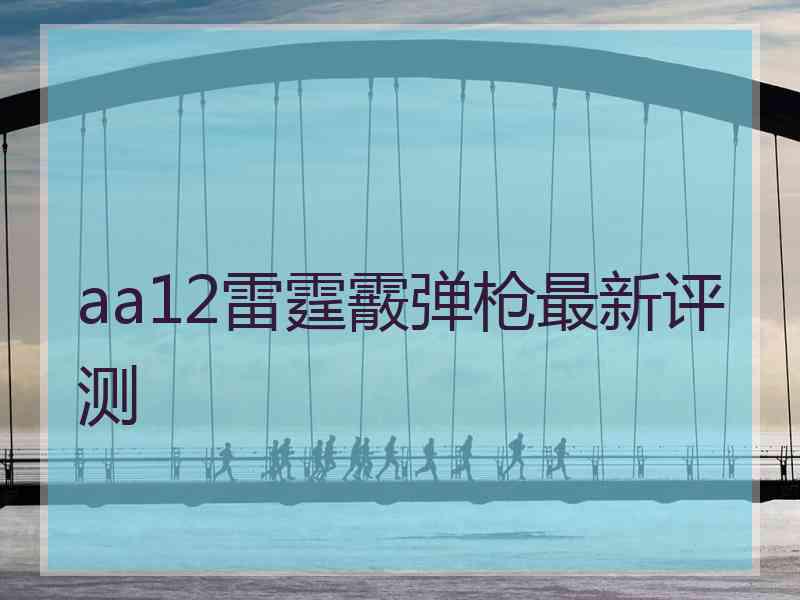 aa12雷霆霰弹枪最新评测