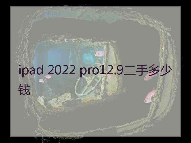 ipad 2022 pro12.9二手多少钱