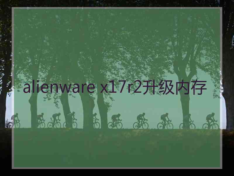 alienware x17r2升级内存