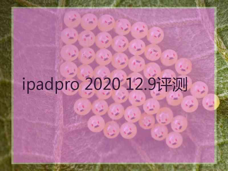 ipadpro 2020 12.9评测