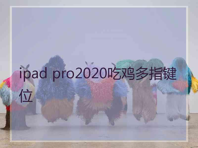 ipad pro2020吃鸡多指键位