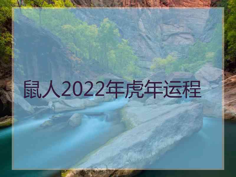 鼠人2022年虎年运程