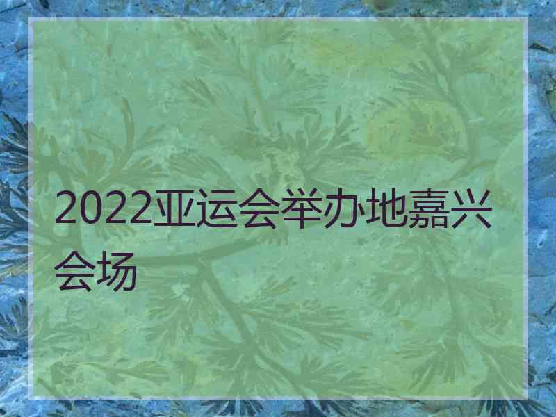 2022亚运会举办地嘉兴会场