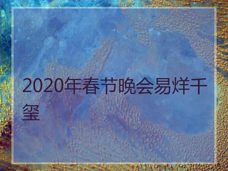 2020年春节晚会易烊千玺