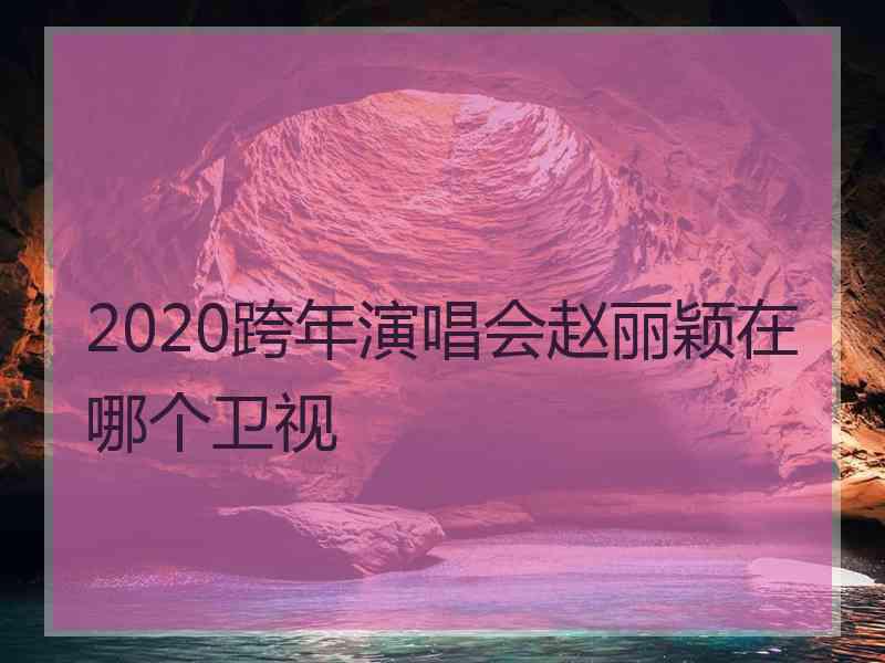 2020跨年演唱会赵丽颖在哪个卫视