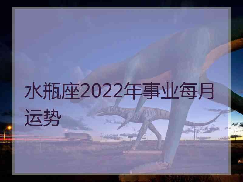 水瓶座2022年事业每月运势