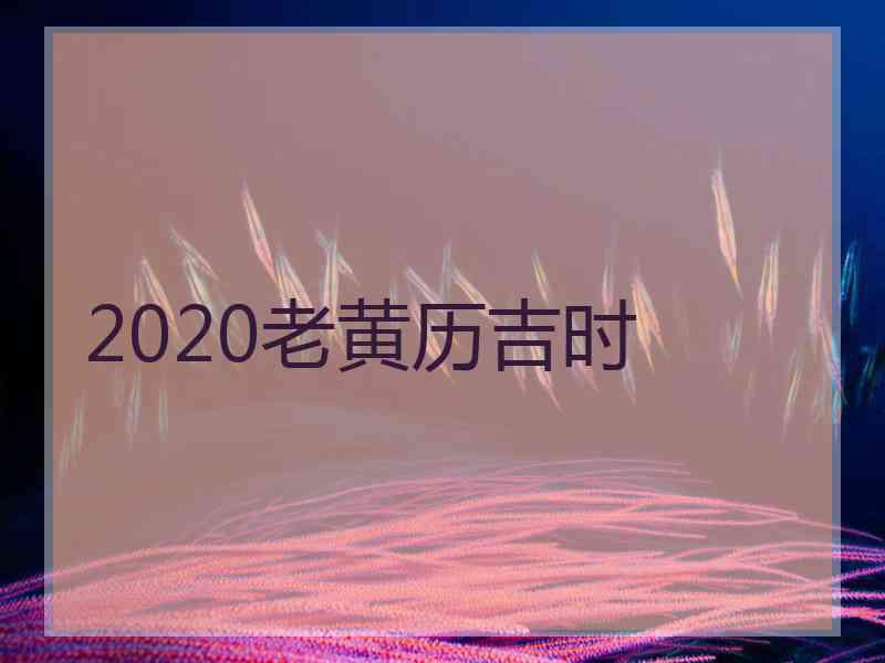 2020老黄历吉时