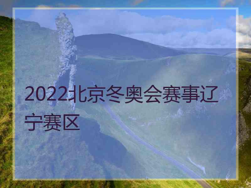 2022北京冬奥会赛事辽宁赛区