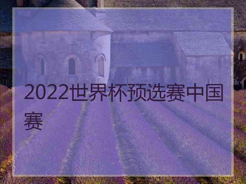 2022世界杯预选赛中国赛