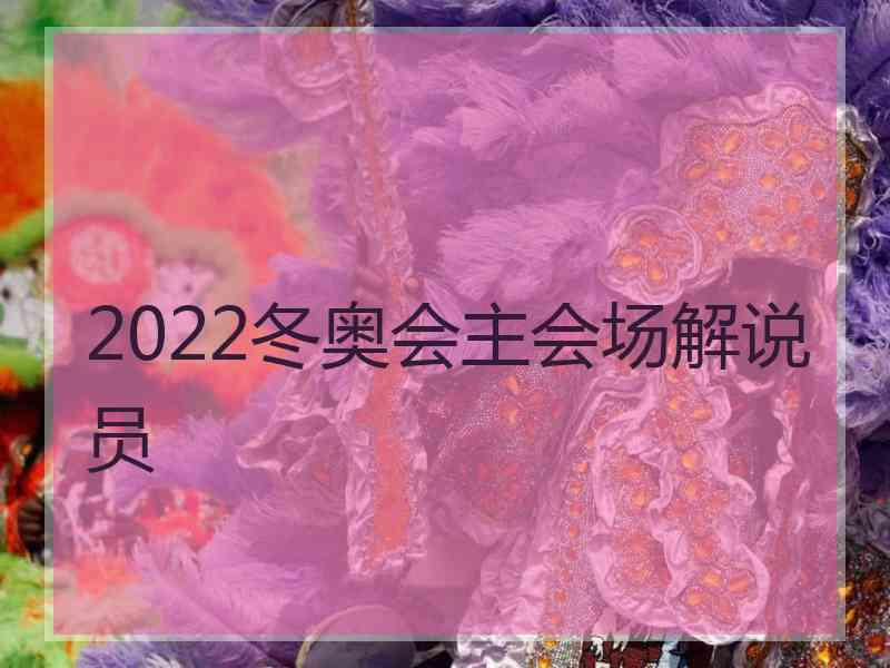 2022冬奥会主会场解说员