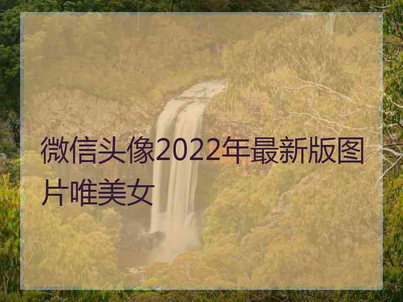 微信头像2022年最新版图片唯美女