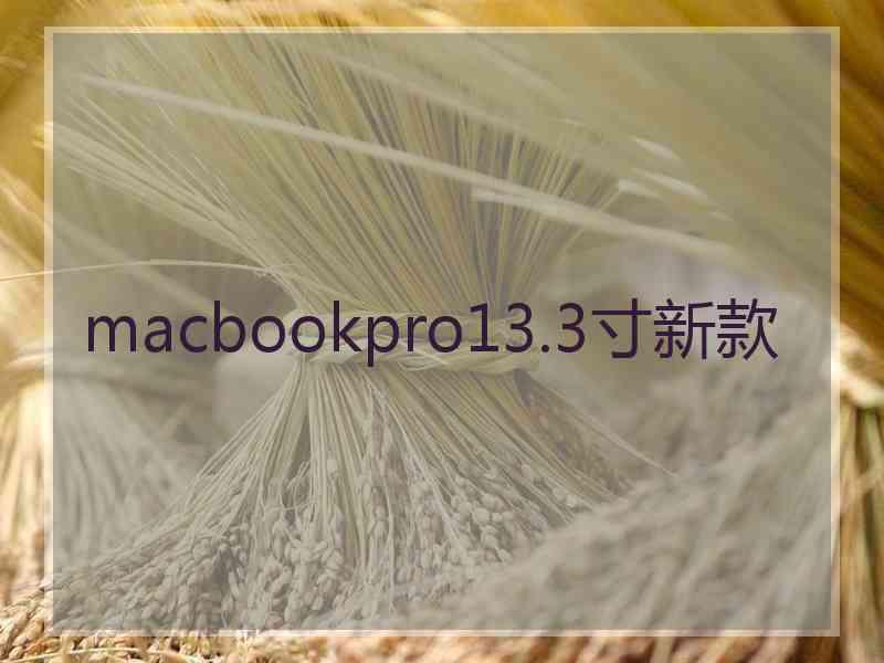 macbookpro13.3寸新款