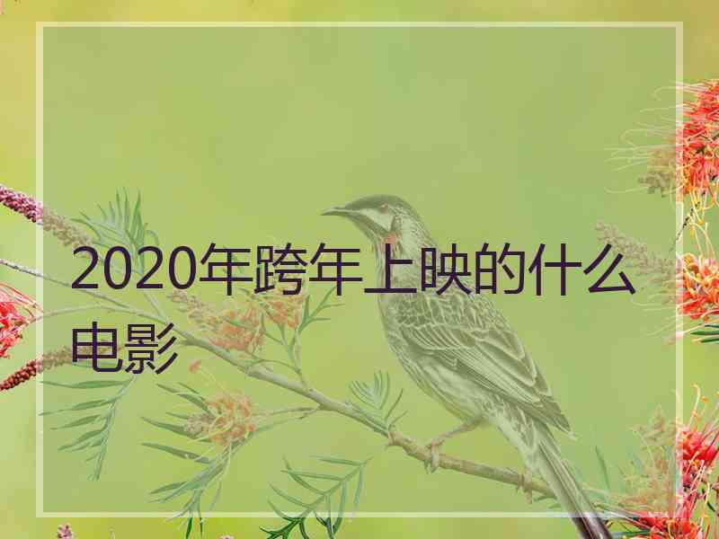 2020年跨年上映的什么电影