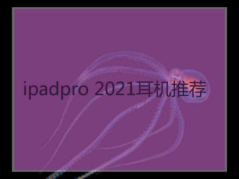 ipadpro 2021耳机推荐