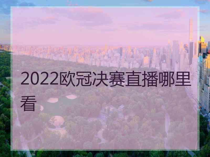 2022欧冠决赛直播哪里看