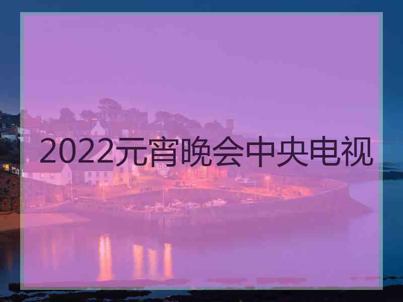 2022元宵晚会中央电视