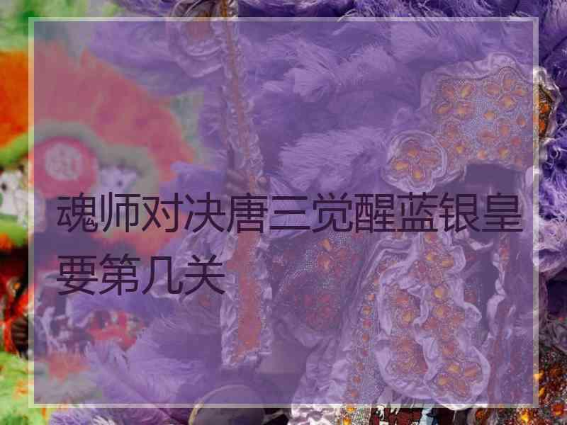 魂师对决唐三觉醒蓝银皇要第几关