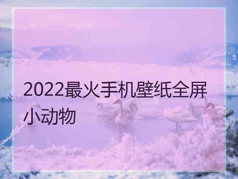 2022最火手机壁纸全屏小动物