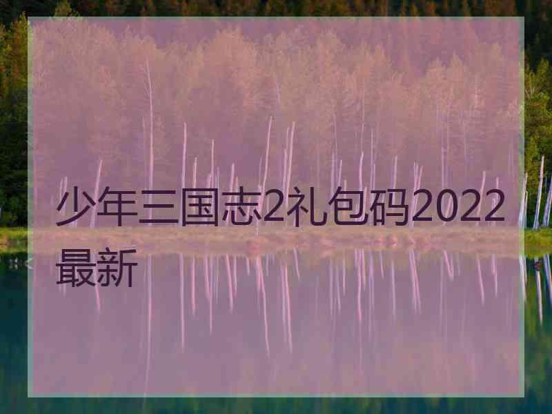 少年三国志2礼包码2022最新