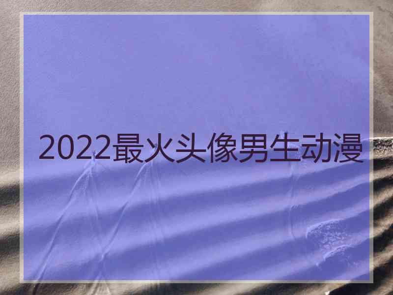 2022最火头像男生动漫