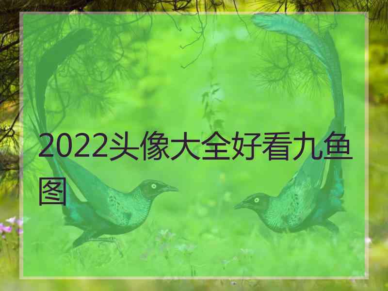 2022头像大全好看九鱼图