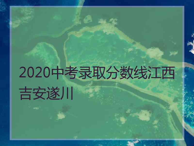 2020中考录取分数线江西吉安遂川